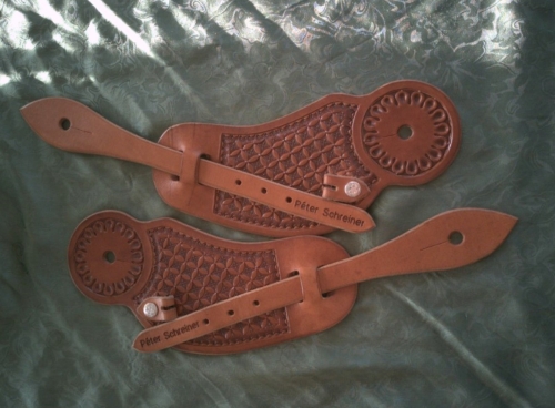 Sporenriemen Visalia volle Punzierung - Handmade